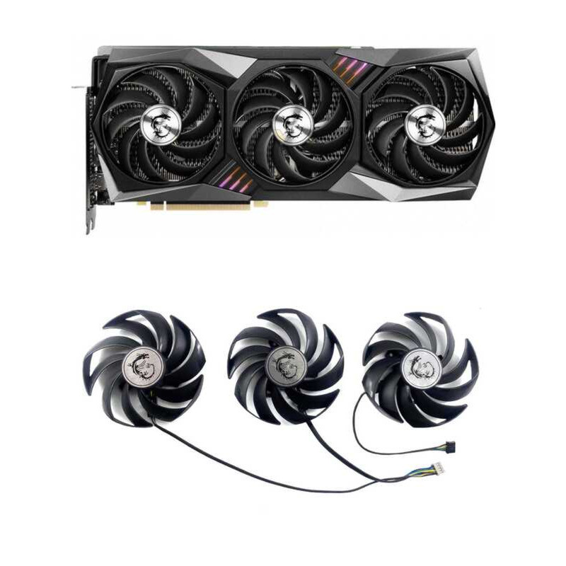 MSI/MSI RTX3060 3060ti 3070ti 3080 3090 Magic Dragon กราฟิกการ์ดพัดลมระบายความร้อน