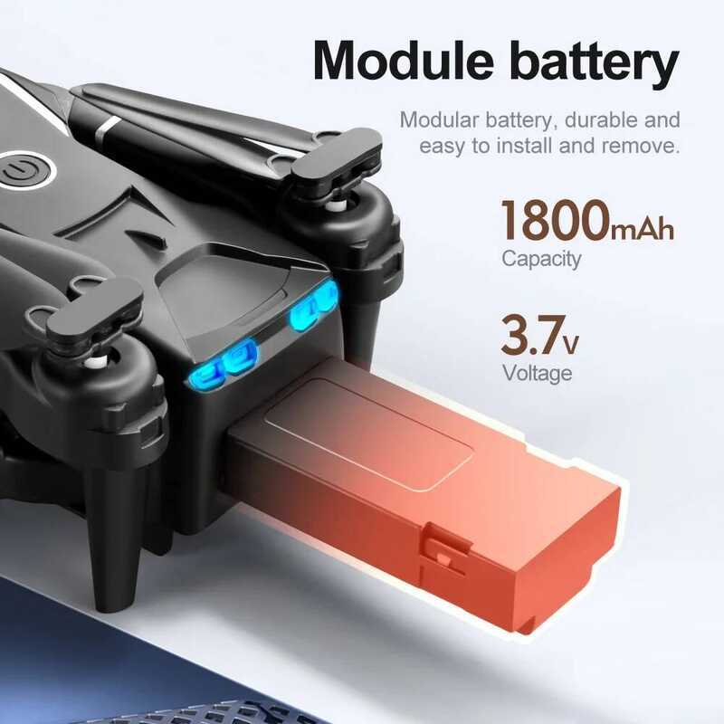 ▥ Original Mini Dron 8K Professional HD แบตเตอรี่ 3.7V 1800Mah สําหรับ V88 RC Qudcopter แบตเตอร
