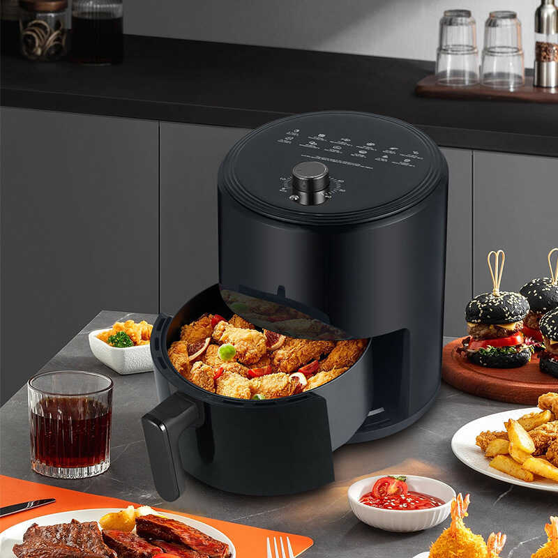6.8L Air Fryer English Air Fryer หม้อทอดไฟฟ้าความจุขนาดใหญ่ในครัวเรือน 220V/110V