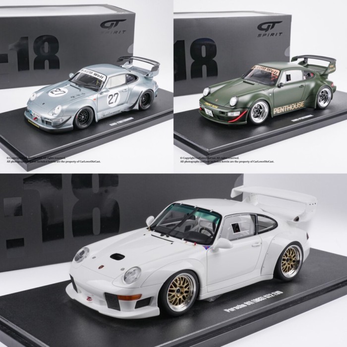 GT Spirit 1: 18 Porsche 911 GT2 RWB 993 Wide Body ดัดแปลงรถเรซิน
