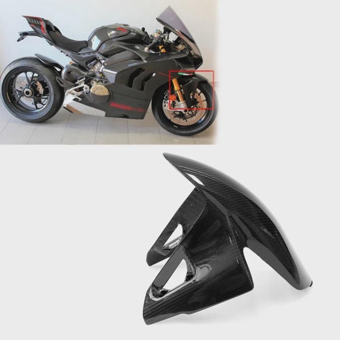 Carbon Fiber Front Fender for Ducati Panigale V4 V4S V4R V2 Streetfighter V4 V4S 2018-2024 Motorcyc