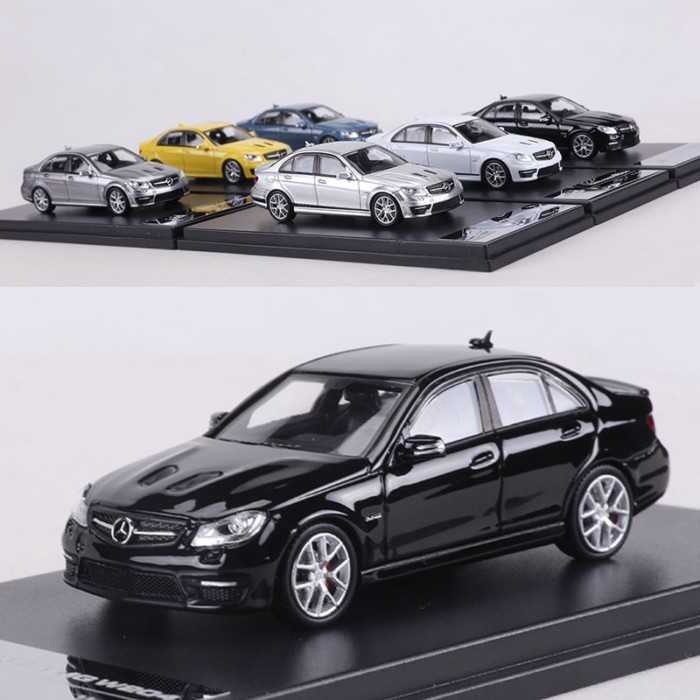 KING MODEL 1: 64 Mercedes-Benz C63 AMG W204 รถโลหะผสมจําลองรถรุ่น