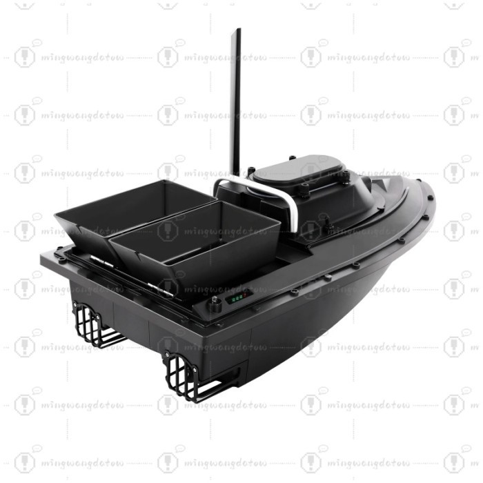 Powerful 300M Remote Control Bait Boat, Dual Tanks, 90Min Runtime, 5200mAh, LED Lights, 2.4G RC for