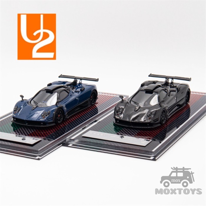 U2 1: 64 Pagani 760LH Blue Carbon Black Carbon Limited Edition 299 รถโมเดล
