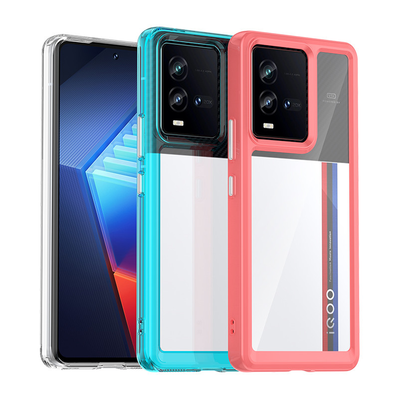 หรูหราโปร่งใสเกราะกันกระแทกสําหรับ Vivo iQOO 10 Pro 9T iQOO Neo 3 5 Lite Z1 Z10X 5G Clear กันชนปกแข็