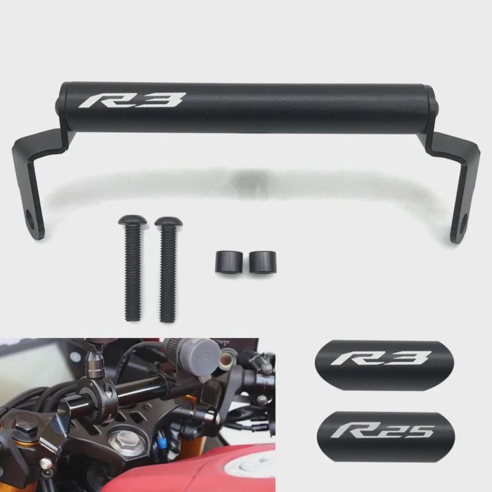 Motorcycle Navigation Bracket GPS Phone Holder Levers For YAMAHA YZF R25 R3 YZF-R3 YZFR3 YZF-R25 20