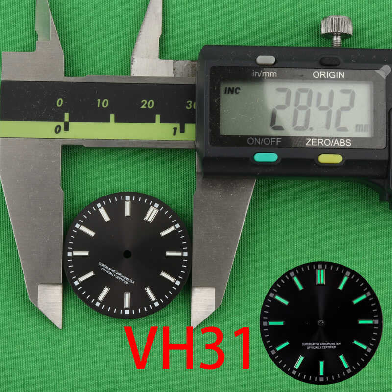 ▥ หน้าปัดนาฬิกา TMI Vh31 ขนาด 28.5 มม. สำหรับ DIY ในตัวเรือน Nh35 หน้าปัดรุ่น Vh31a พร้อมฟังก์ช