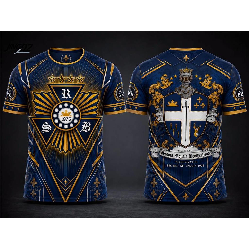 J02-2026 ใหม่สไตล์ SRB Scouts Royale Brotherhood Sport Jersey พิมพ์รอบคอที่กําหนดเองชื่อและโลโก้ 83a