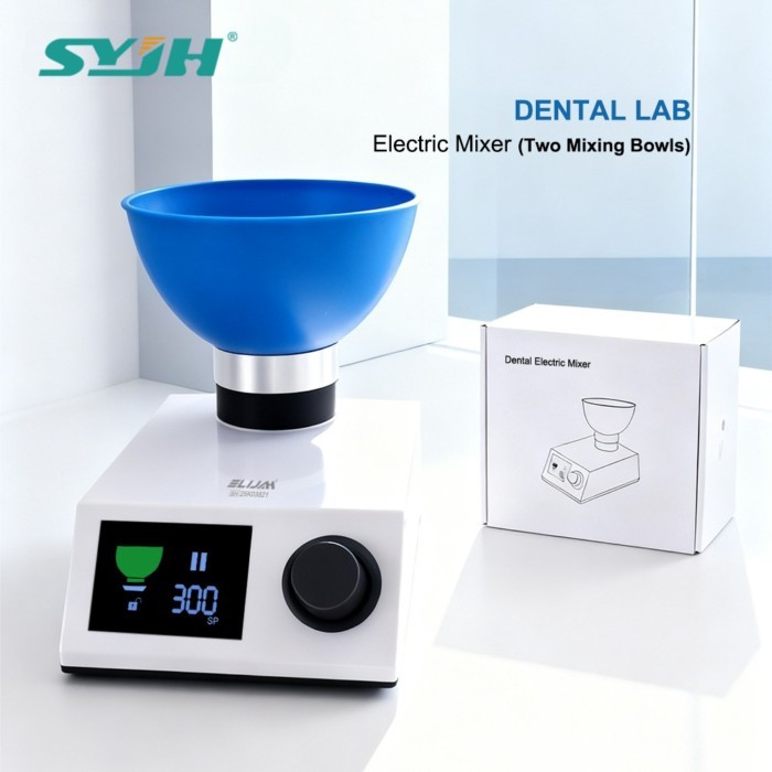 Automatic Dental Alginate Impression Materials Mixer 5300RPM Dental Alginate Gypsum Materials Blend
