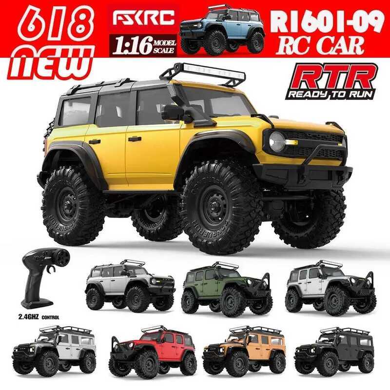 HB R1601 Crawler 1/16 รถ 4WD Rtr พร้อม Led 2.4g รีโมทคอนโทรลไฟฟ้า Rock By Off-Road รถ Rc พร้อมกล่องโ