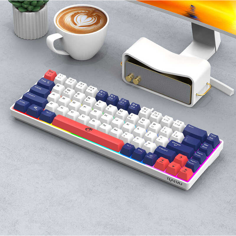 Rakui K 6 8 Dual Color Matching Key Game Competitive Office Notebook Electric Wired Disc