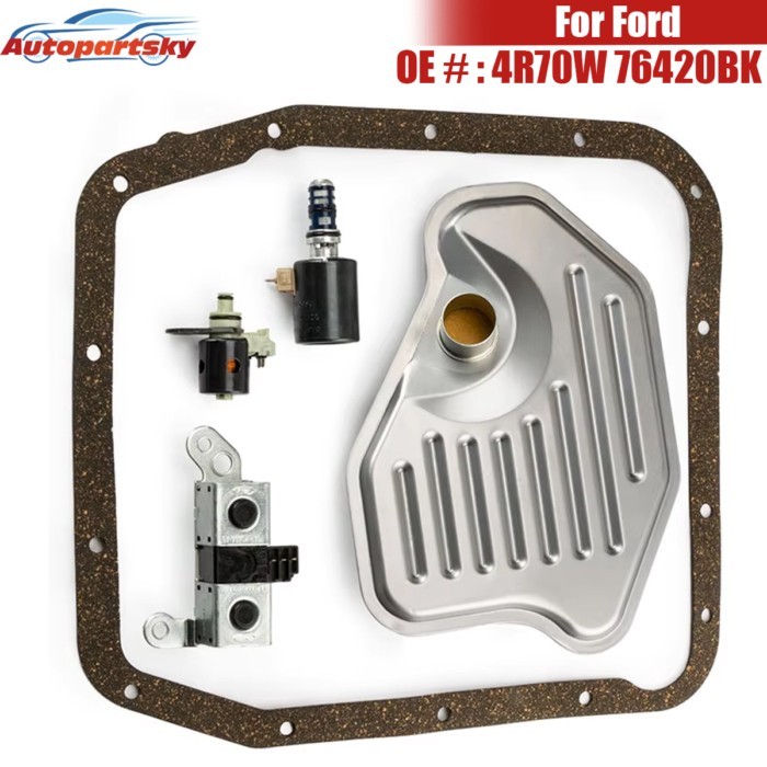 Auto Parts 5PCS/Set 4R70W 4R75W AODE Transmission Solenoid Service Set Shift EPC TCC For Ford Linco