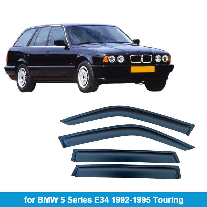 เหมาะสําหรับ BMW BMW 5 Series E34 1992-1995 Touring Rain Block Side Window Deflector Rain