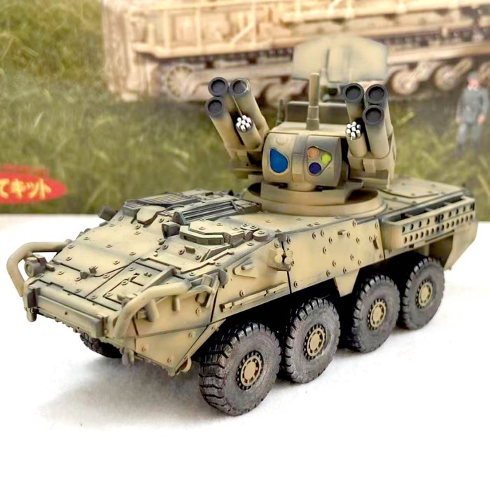 T Tank World Handheld Wars 1/72 STRYKER STRYKER รถหุ้มเกราะล้อ Static รุ่นพร้อมสต็อก