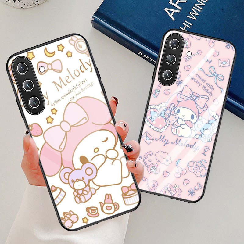 T-21 Melody กระจกนิรภัยสําหรับ Samsung A05S M17 A15 A24 A04S A14 A17 A56 A16 5G กรณี