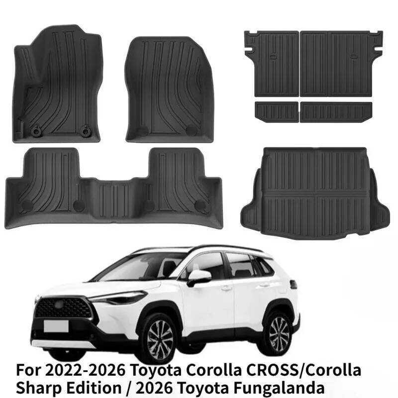 สําหรับ Corolla Sharp ใส่ COROLLA CROSS 2022-2026 รถ TPE พรมปูพื้น
