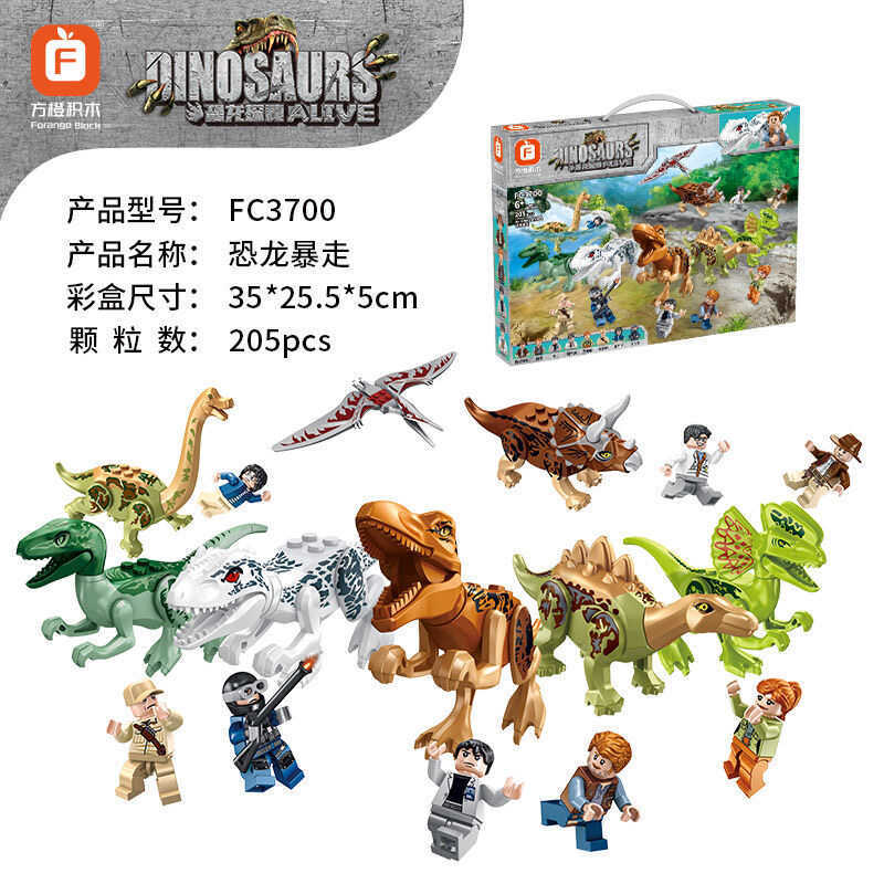 & Dinosaur Chase Building Blocks Assembly Toy