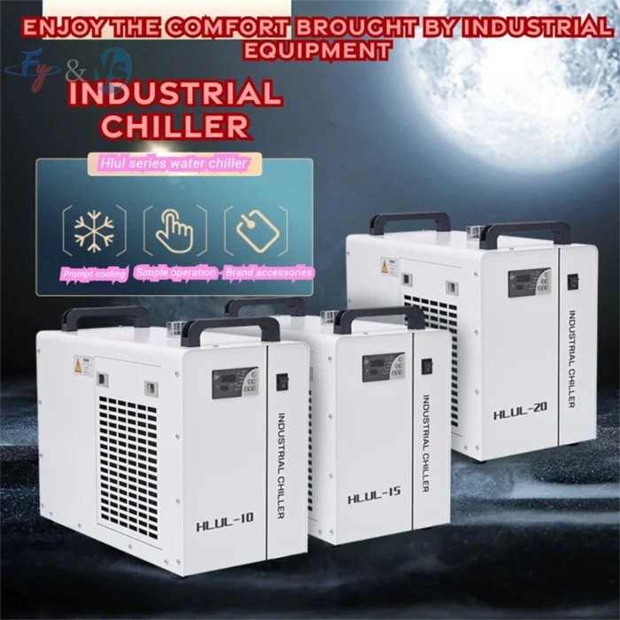 Industrial Water Chiller, Circulating Water Cooler,Constant/Intelligent Temp Mode,Corrosion-Resista