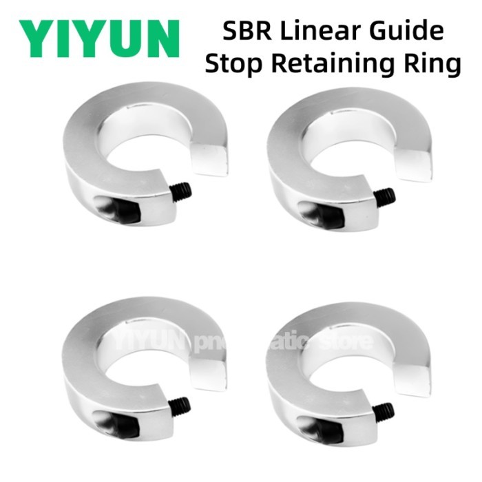 4pcs SBR12 SBR16 SBR20 SBR25 SBR30 Aluminum Alloy SBR Linear Guide Stop Retaining Ring Stopper Ring