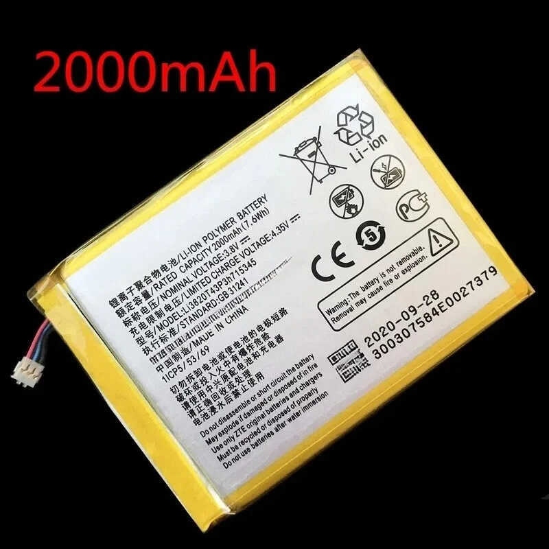 แบตเตอรี่ใหม่ Li3820t43p3h715345 สำหรับ ZTE Grand S Flex Mf910 Mf910s Mf910l Mf920 Mf920s Mf920w+ M