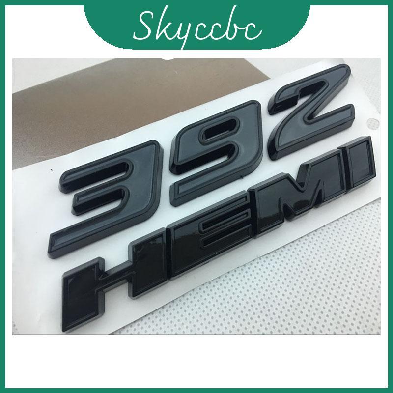 สีแดงสีดํา 392HEMI Emblem Fender ด้านข้างป้ายสติกเกอร์ 6.4L Decal สําหรับ 300c 3500 SRT8