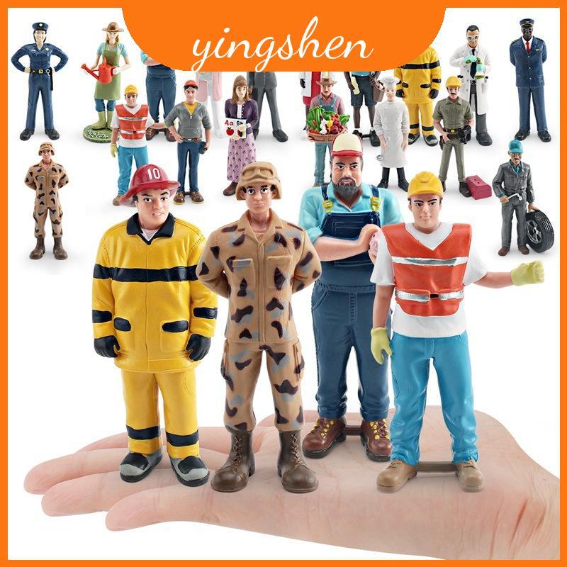 Industry Worker Pvc Figurines สําหรับตกแต่งและจอแสดงผลในโฮมออฟฟิศหรือการตั้งค่าการศึกษา