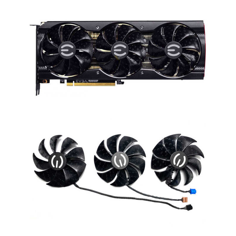 EVGA EVGA RTX3060ti 3070ti 3080 3080ti 3090 XC3 พัดลมการ์ดกราฟิก