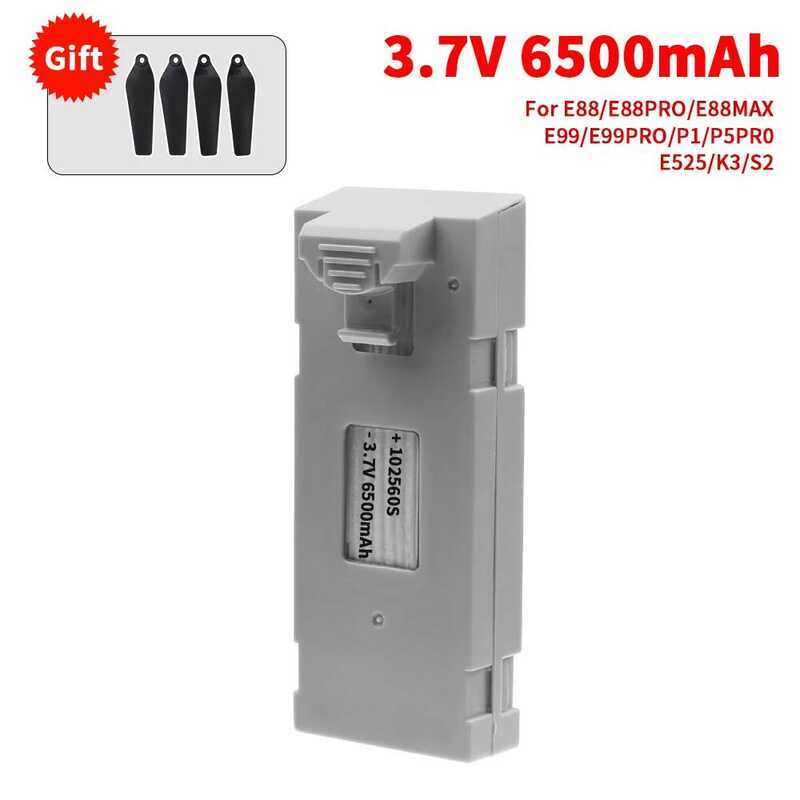 ▥ 3.7V 6500Mah E88 แบตเตอรี่อุปกรณ์เสริมสําหรับ RC E88pro Ls-E525 E525 PRO K3 S2 P1 Mini Uav Dr