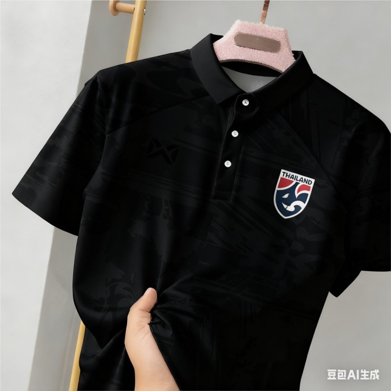 เสื้อโปโลสีดำสำหรับผู้ชาย สไตล์มินิมอล ใส่ได้ทั้งกลางแจ้งและลำลอง