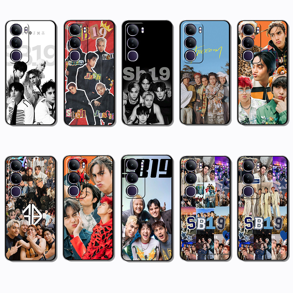 เคสโทรศัพท์สีดําแบบนุ่มสําหรับ VIVO Y21d Y04 sb19 Cover