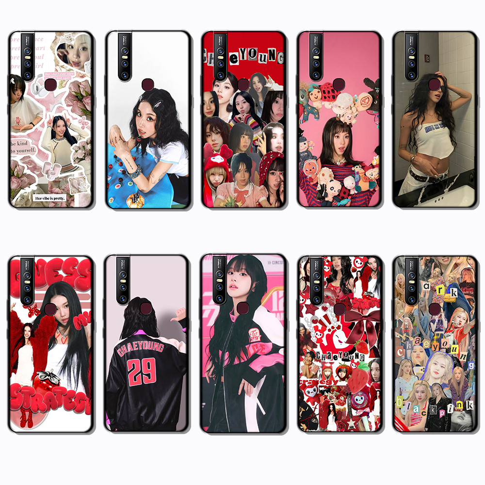 เคสโทรศัพท์สีดําแบบนุ่มสําหรับ Vivo V15 Vivo V15 Pro 1819 เคส Chaeyoung
