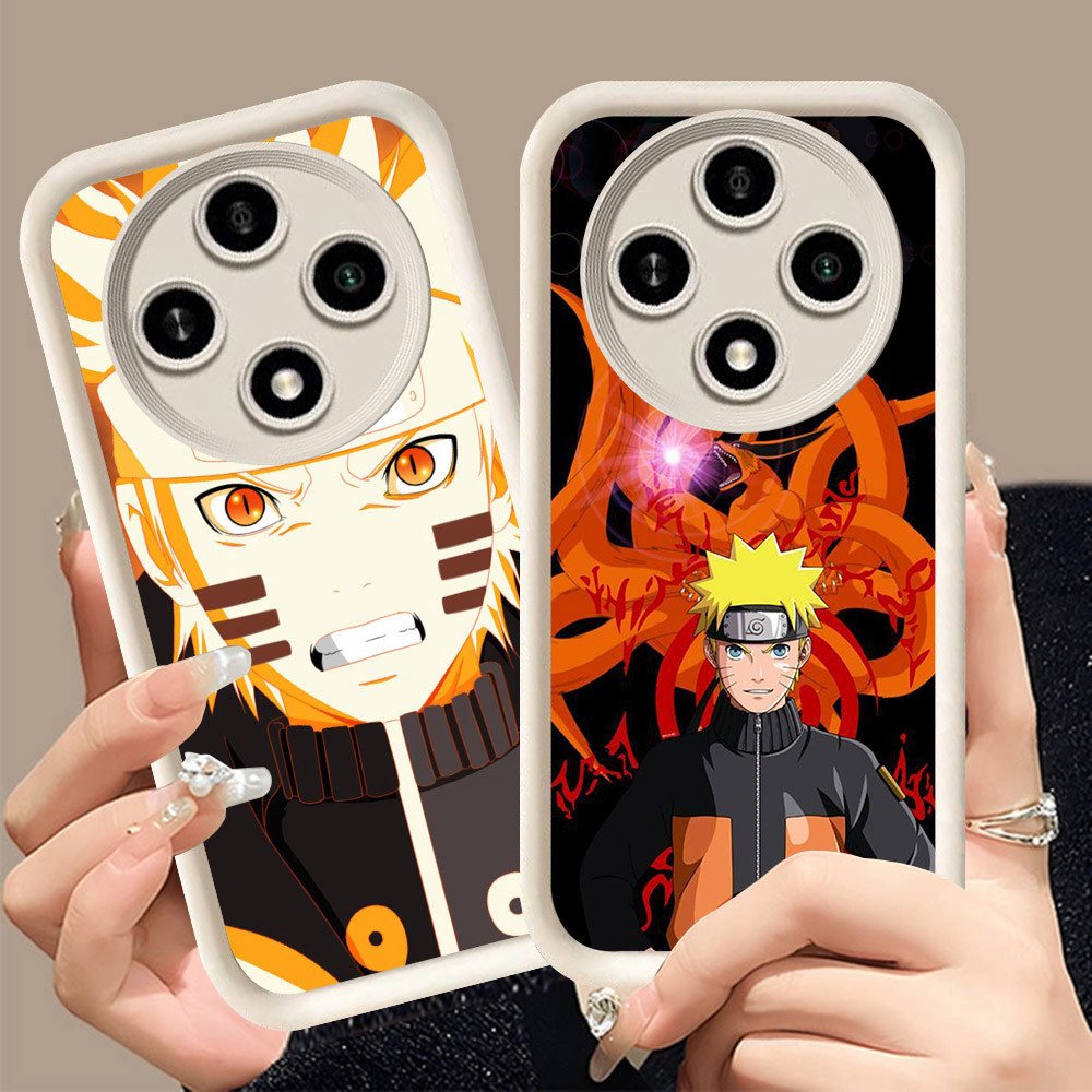 Q-2 Naruto ขาวดำเคสโทรศัพท์หรับ Xiaomi POCO C75 C61 M2 X7 ปกสีชมพู