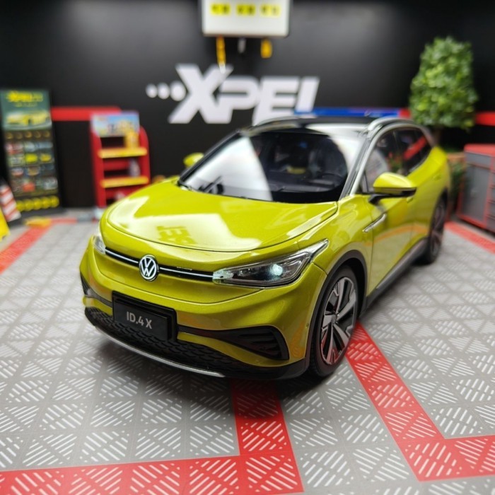 Shangauto Volkswagen ID4X Original Factory Car Model 1: 18 Alloy Full Open Door Original Factory Lig
