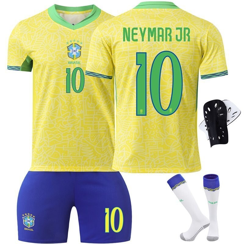 2024 American Cup Brazil No. เสื้อ 7 หมีพูห์ เบอร์ 10 เนซอล ชุดสูทผู้ชายทีมชาติเสื้อฟุตบอล