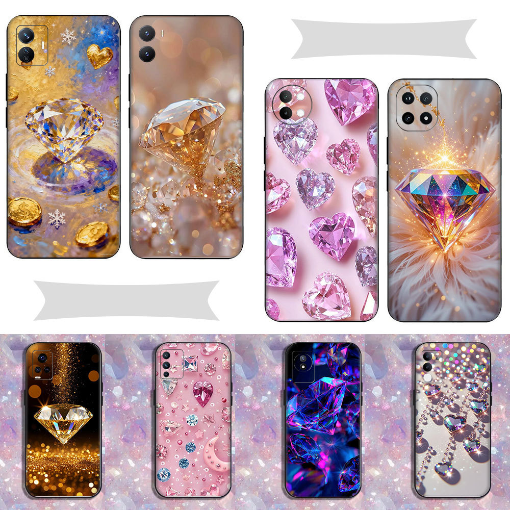 Sparklingอัญมณีกรณี ^ T2 สําหรับVivo U3 Y19 S1 S16 Pro S17 T S19 PRO T3 Z9 V5 lite Y67 V5s Plus Y66 