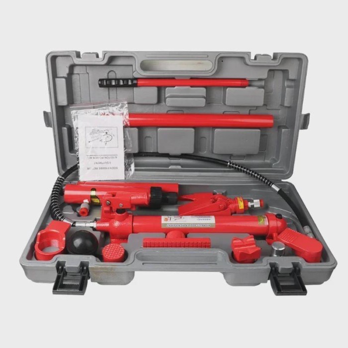 New 10 Ton Car Van Truck Hydraulic Power Jack Frame Body Repair Tool Kit