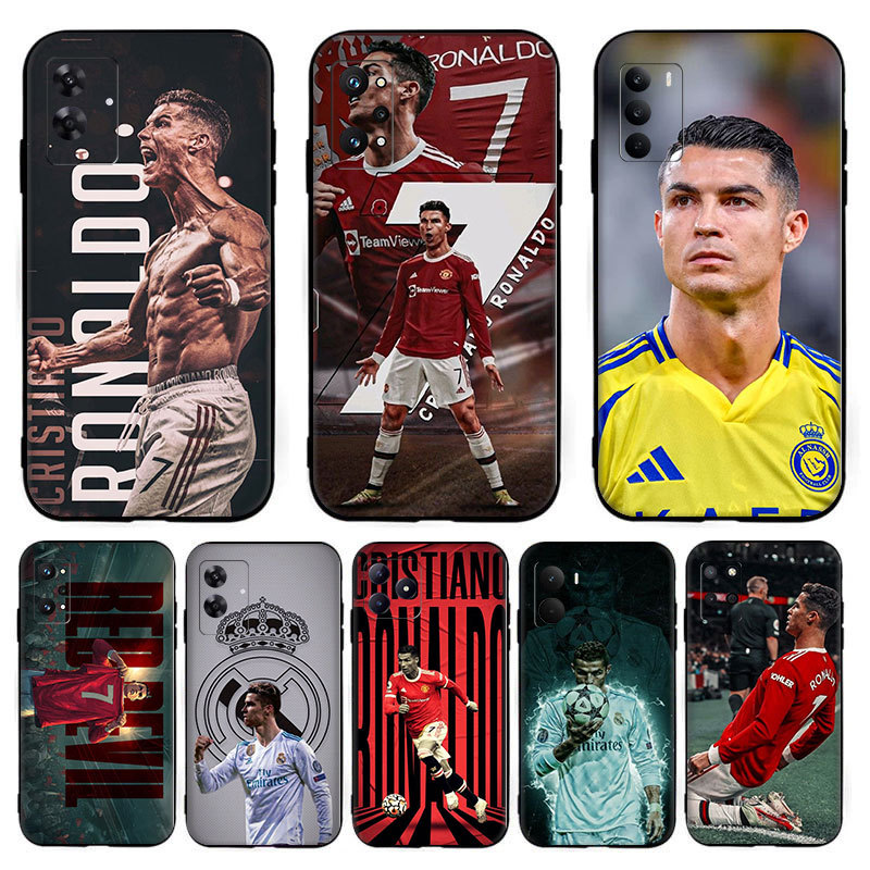Center star CR7 Cristiano Ronaldo ^FC9 สําหรับ Realme 3 Pro 5i 5 s 8 Pro Q 6i 7i ความเข้ากันได้ TPU 