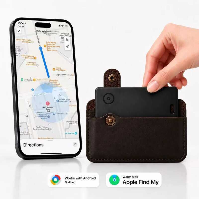 ker Card For & Android, Find My Credit Card Tracker For Wallet, Luggage, Rechargeable Tracking Card