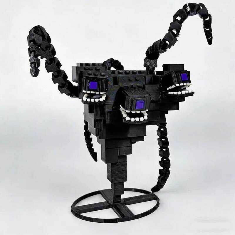 eworld Wither Storm Enderman 3D Printed Action Figures Annoying Villagers Game Boss Model Toy Desop