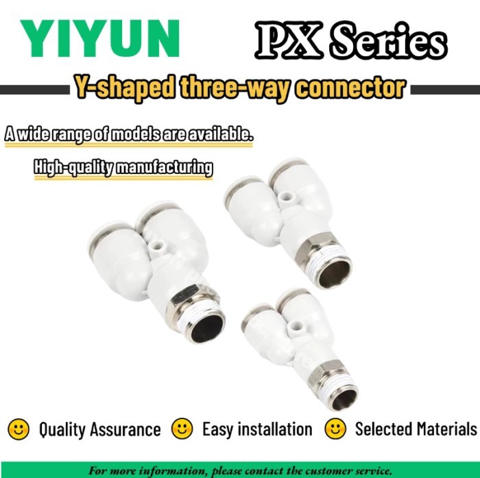 1PC Y-shaped three-way connector Joint PX10-01 PX10-02 PX10-03 PX10-04 PX12-01 PX12-02 PX12-03 PX12
