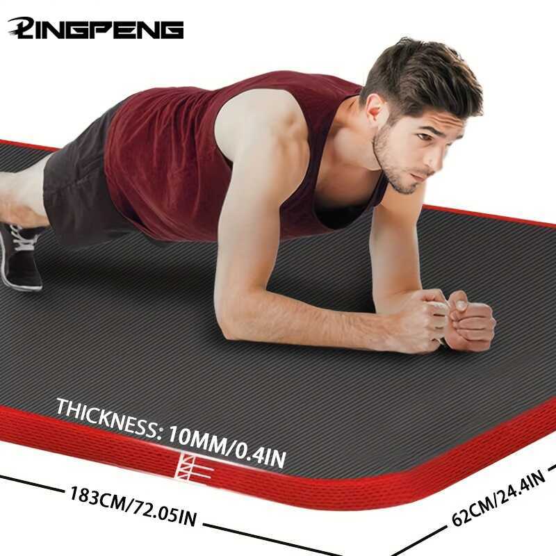 ick 183cmX62cm Yoga R Non-slip Exercise Mat Fitness Tasteless Pilates Workout Gym Mats With Bandage