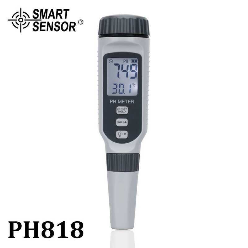Shima PH818 เครื่องทดสอบ PH ปากกาทดสอบ PH ตู้ปลา ค่า PH จอแสดงผลดิจิตอล เครื่องวัดค่า PH แบบพกพา
