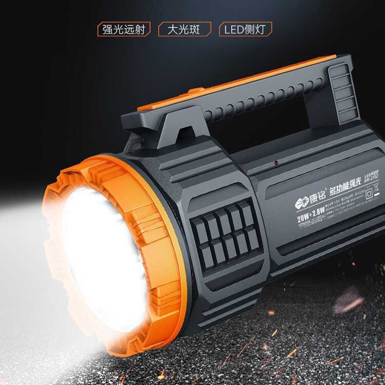 Comming Strong Light ไฟฉาย LED แบบชาร์จไฟได้ Super Bright ไฟฉายไฟฉุกเฉินในครัวเรือน Outage ไฟแบบพกพา