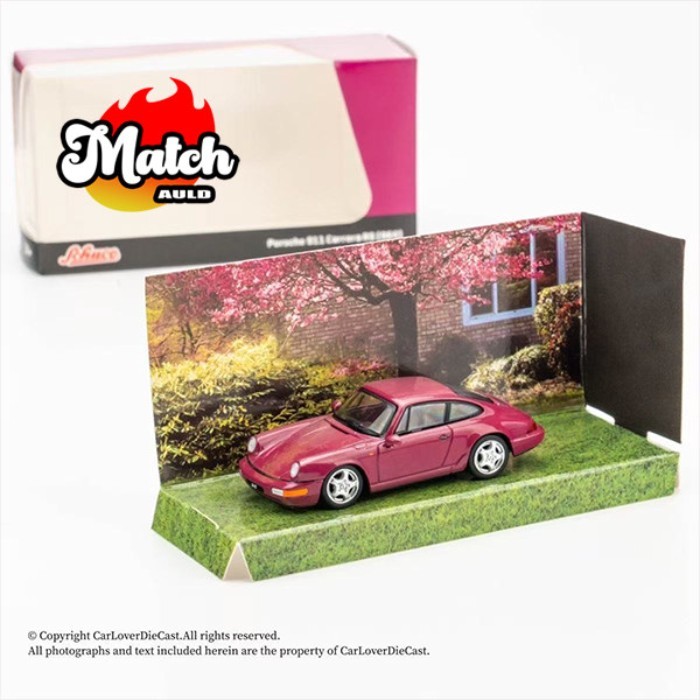 TW 1: 64 Rose Red Porsche Porsche 911 Carrera RS 964 โมเดลรถ