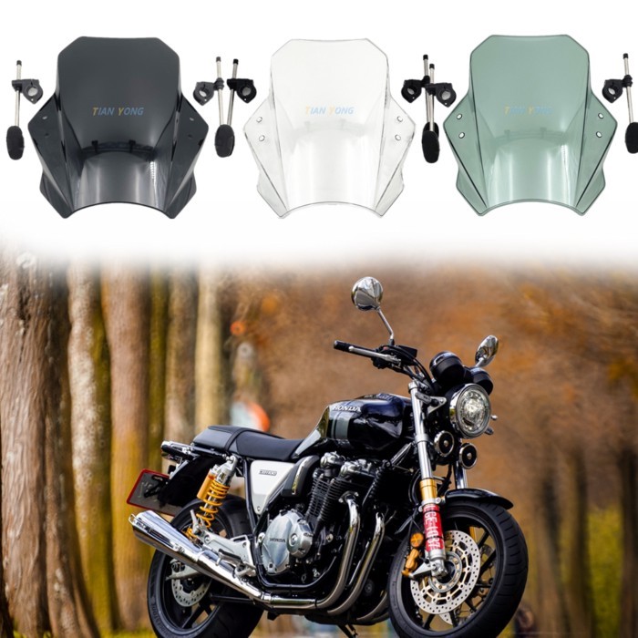 For Honda CB1100EX CB1100RS CB1100 RS SP CB 1100EX 1100SP Windshield Motorcycle Deflector Clamp-On