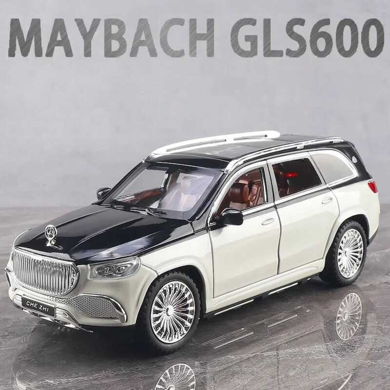 C 1:24 Maybach Gls600 Car Toy Model Alloy Diecast Sound Light Simulation Scale Doors Opened Vehicle