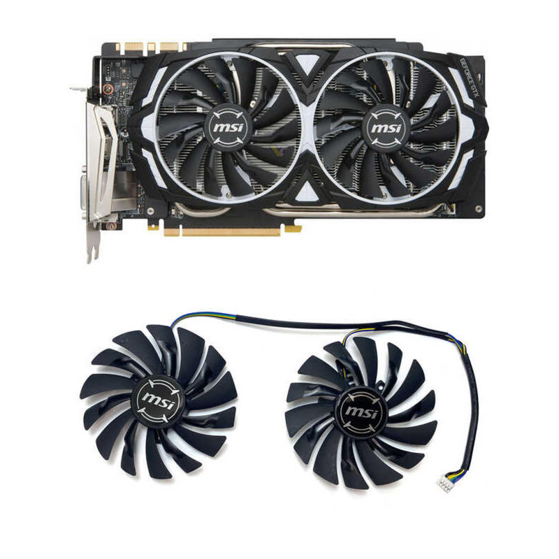 MSI/MSI GTX1060 1070 1080 1080ti RX580 570 ARMOR พัดลมการ์ดกราฟิก