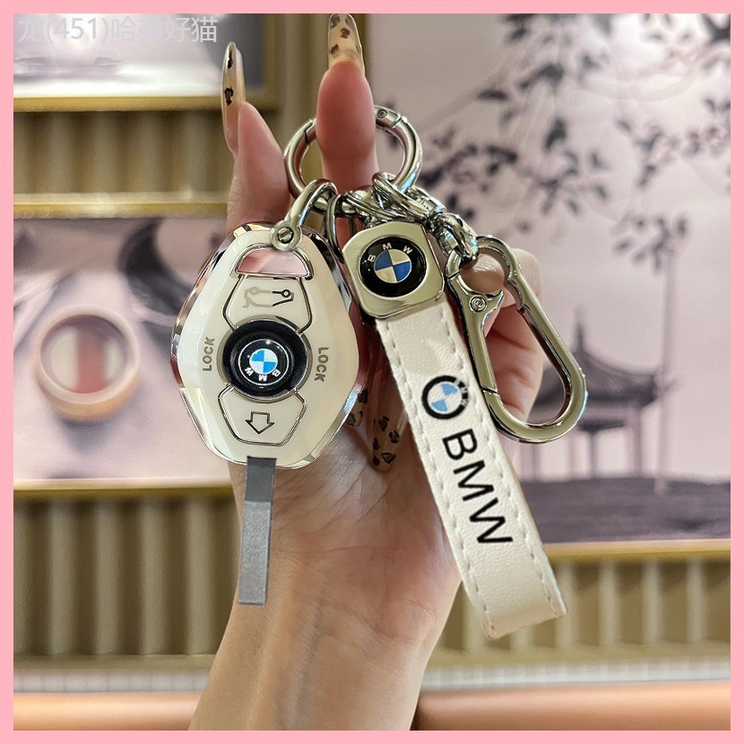 【2023-2025】 เหมาะสำหรับ BMW เก่าตรงฝาครอบกุญแจ X3 5 Z3 4 3 5 7 Series E38 E39 E46 E83 กระเป๋ารถหัวเ