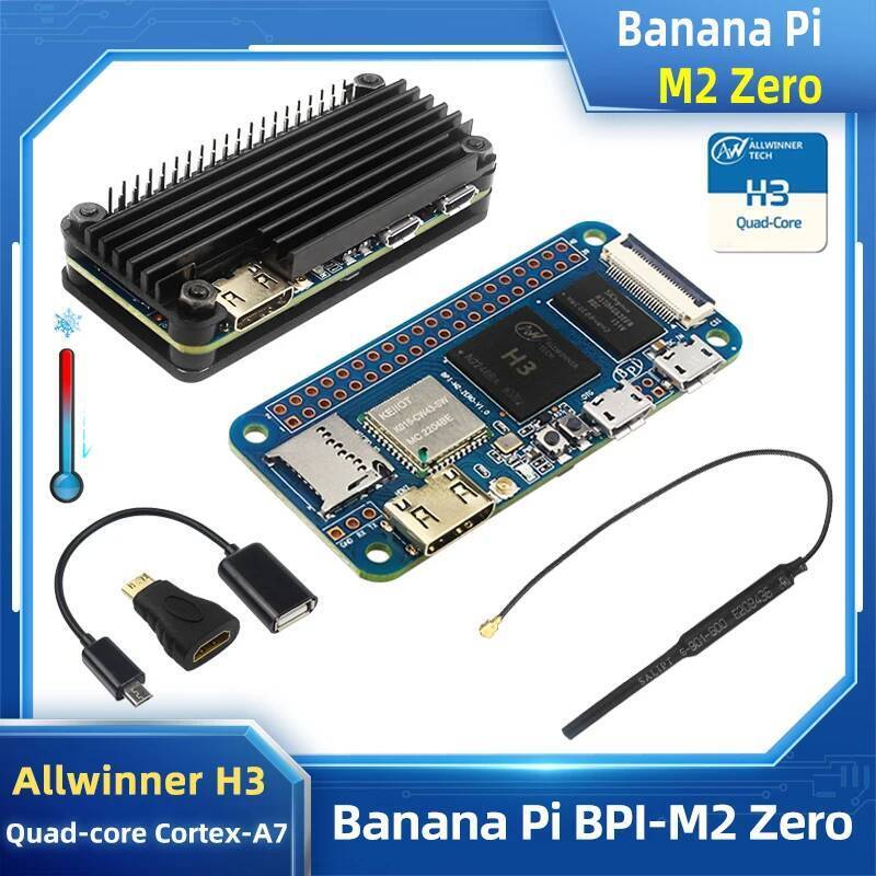 Banana Pi M2 Zero BPI-M2 Zero Alliwnner H3 Cortex-A7 WIFI & BT ขนาดเท่า Raspberry Pi Zero 2 W เคสเสร
