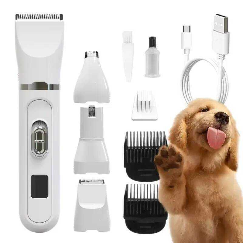 4-In-1 Grooming And Care ชุด 4Different ใบมีดเครื่องโกนหนวดผมต่ําไม่มีสัตว์เลี้ยง pers ชาร์จไร้สายปล